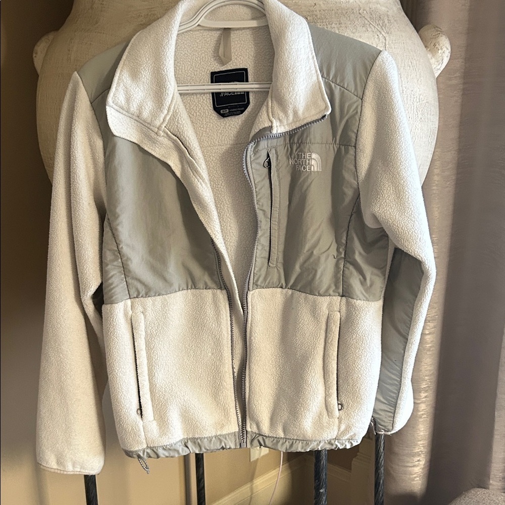 The North Face Women's Gray and White Ski Jacket
